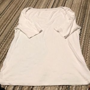 Talbots white tee